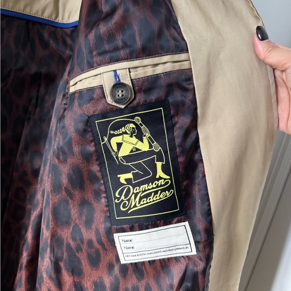 NWT Damson Madder Ella Cotton Trench Coat in Tan - Picture 14 of 16